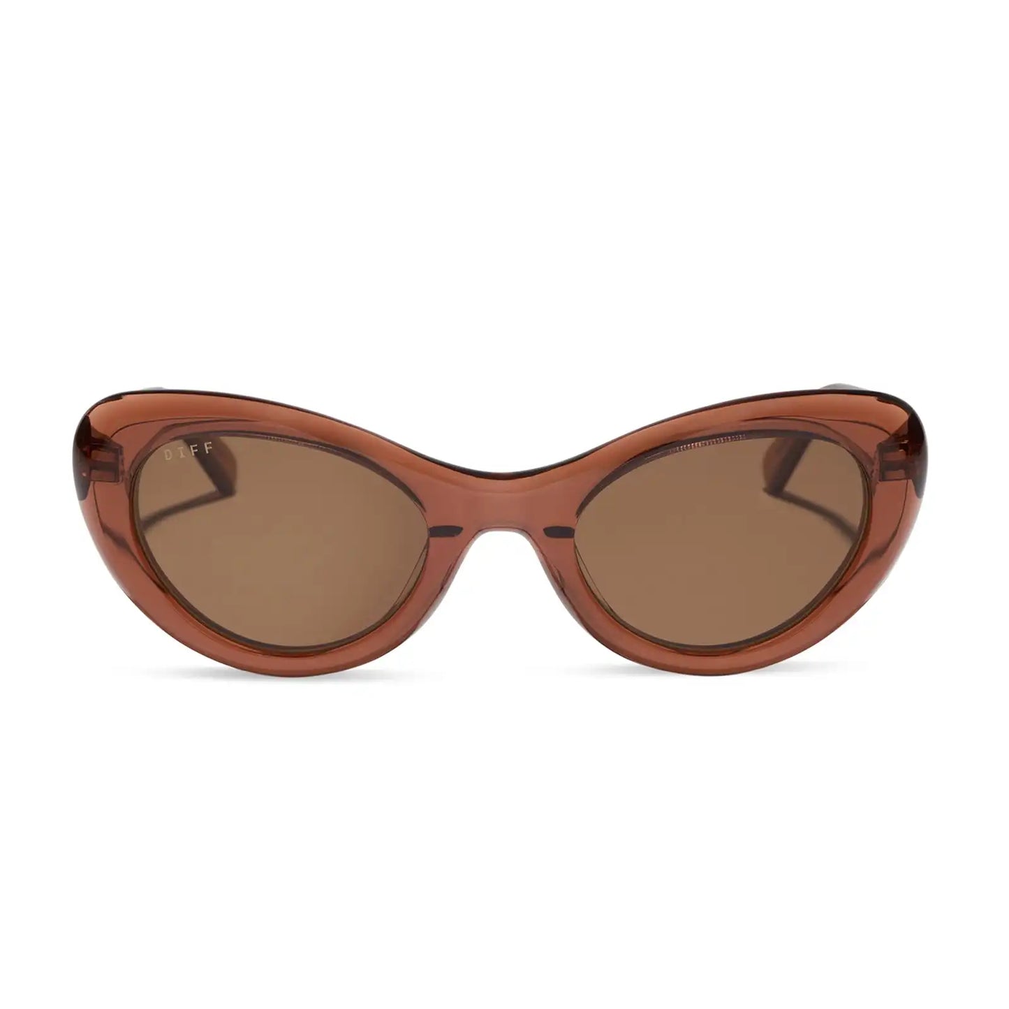 ZARIA - CAFÉ OLE + BROWN SUNGLASSES