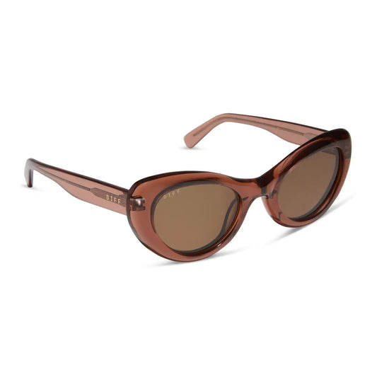 ZARIA - CAFÉ OLE + BROWN SUNGLASSES