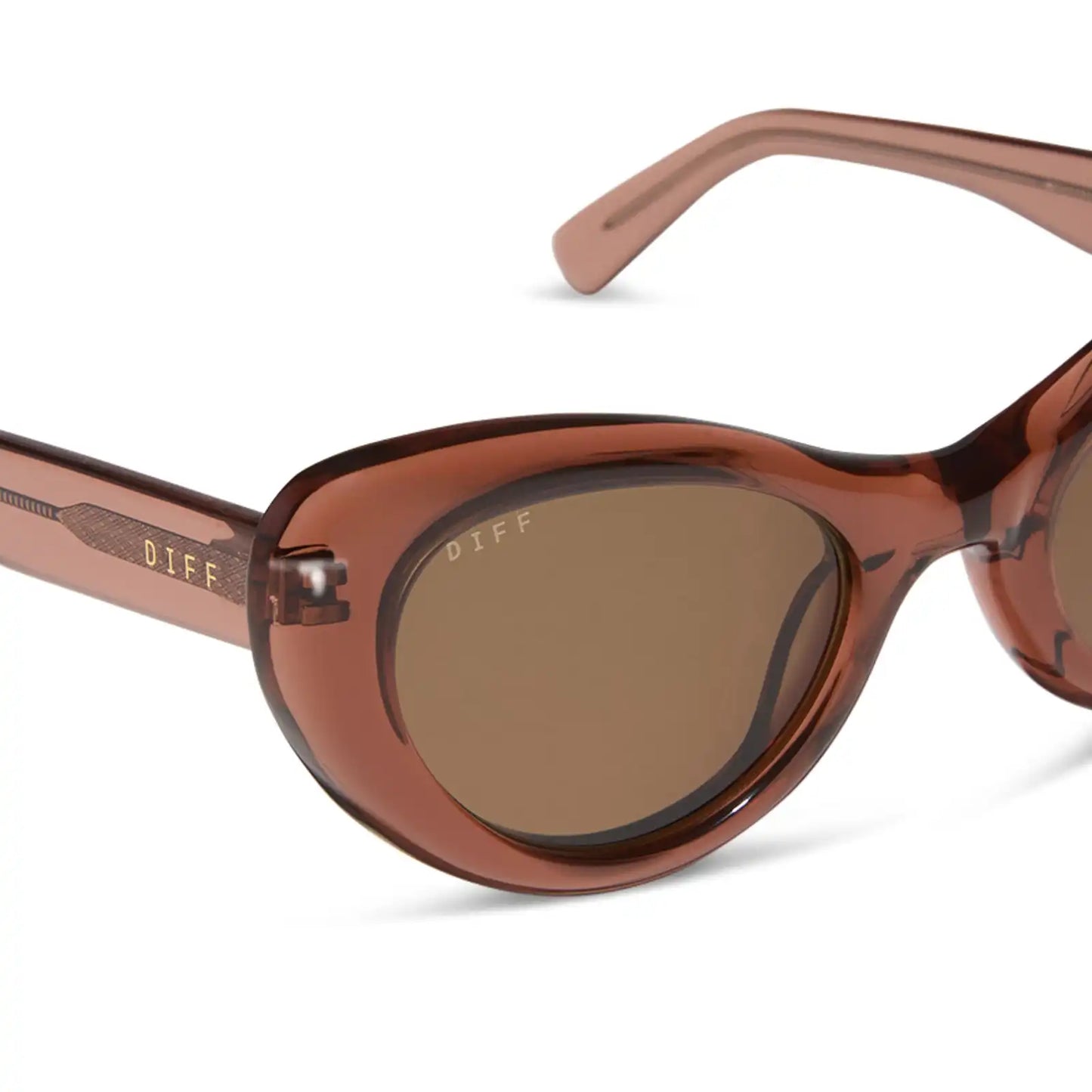 ZARIA - CAFÉ OLE + BROWN SUNGLASSES