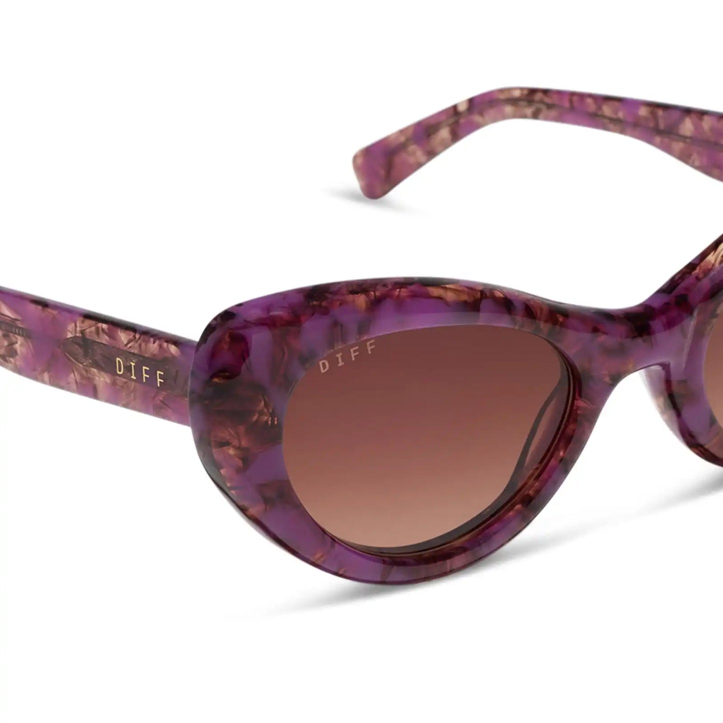 ZARIA - LAVENDER HAZE TORTOISE + BROWN GRADIENT + SUNGLASSES