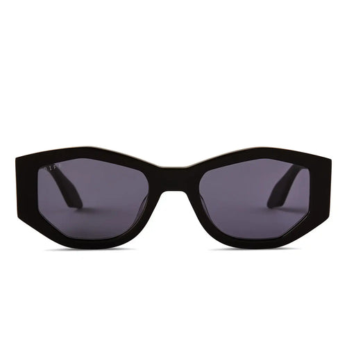 ZOE - BLACK + GREY POLARIZED SUNGLASSES