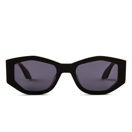 ZOE - BLACK + GREY POLARIZED SUNGLASSES