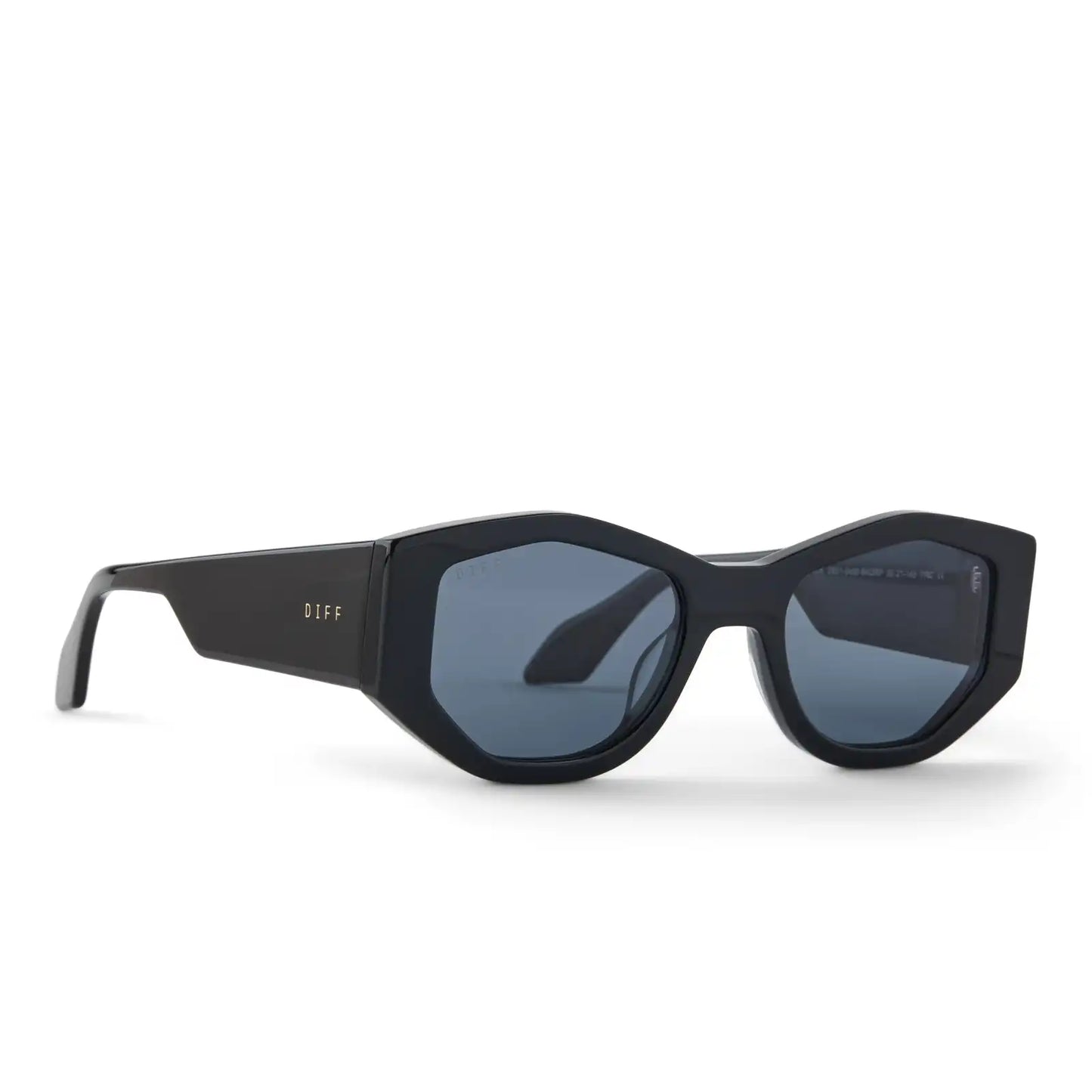 ZOE - BLACK + GREY POLARIZED SUNGLASSES