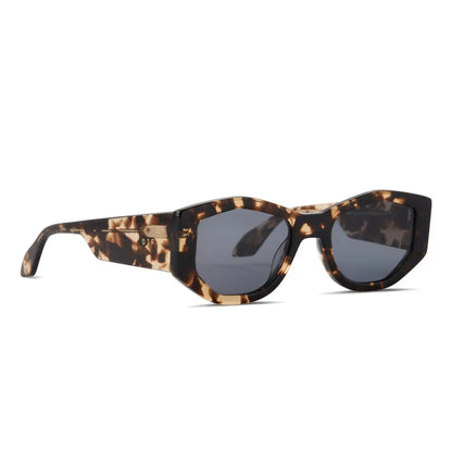 ZOE - ESPRESSO TORTOISE + GREY SUNGLASSES
