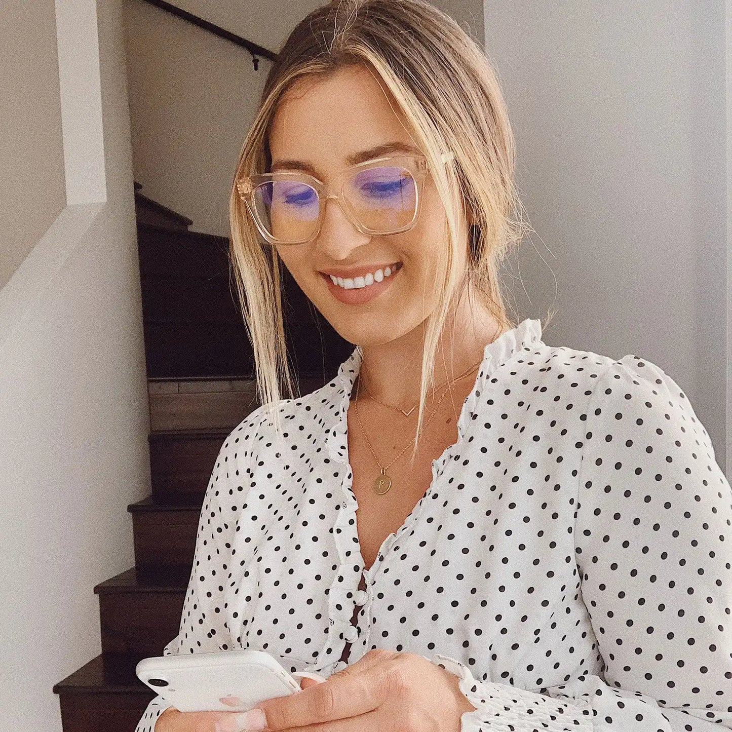 BELLA XS - BLUSH CRYSTAL + GLASSES