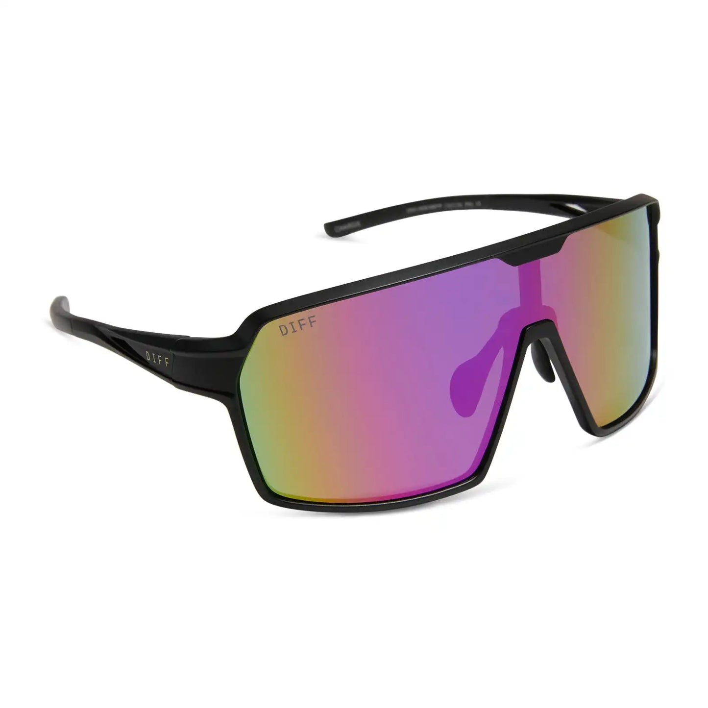 CHARGE - MATTE BLACK + PINK RUSH MIRROR + POLARIZED SUNGLASSES