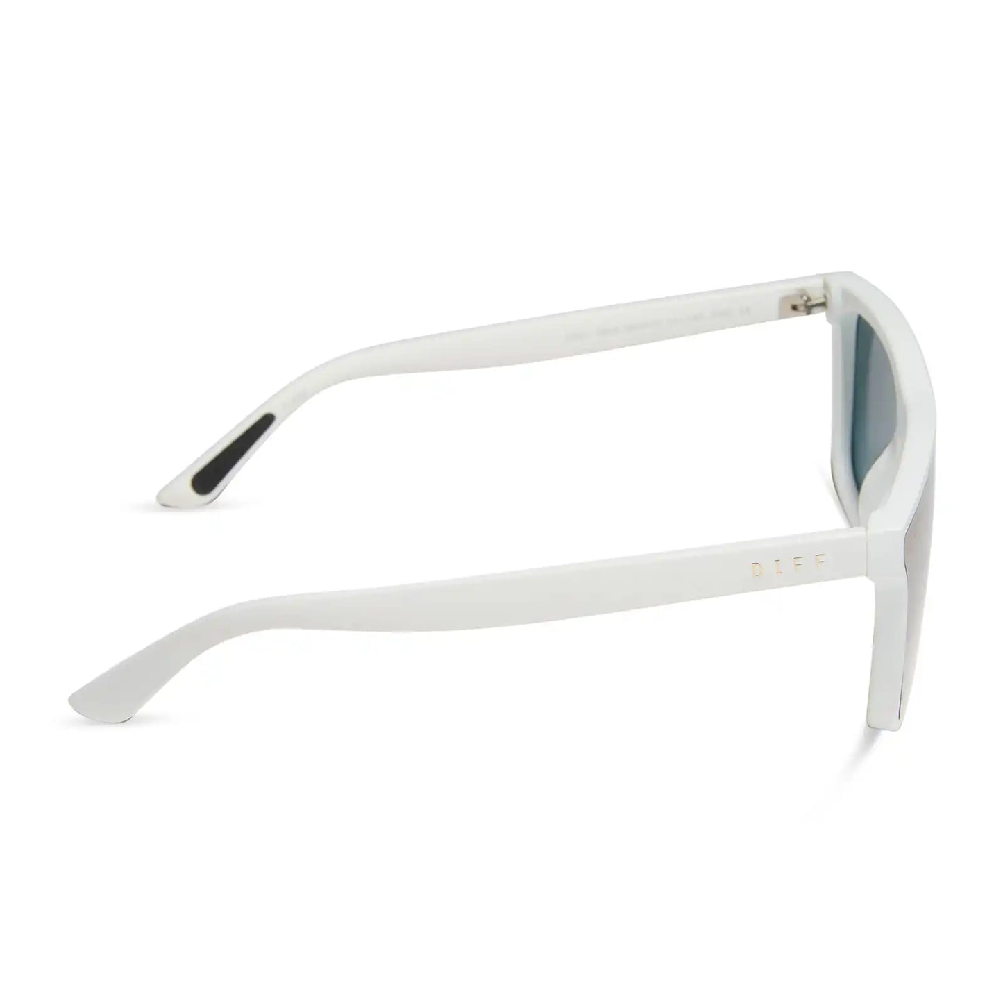 FLASH - MATTE WHITE + PURPLE MIRROR + POLARIZED SUNGLASSES