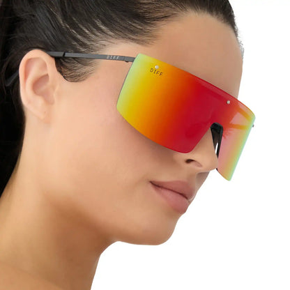 GRANDSLAM - BLACK + RAINBOW MIRROR + POLARIZED SUNGLASSES