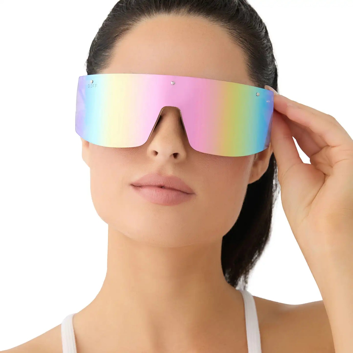 GRANDSLAM - GOLD + SHERBET RAINBOW MIRROR + POLARIZED SUNGLASSES
