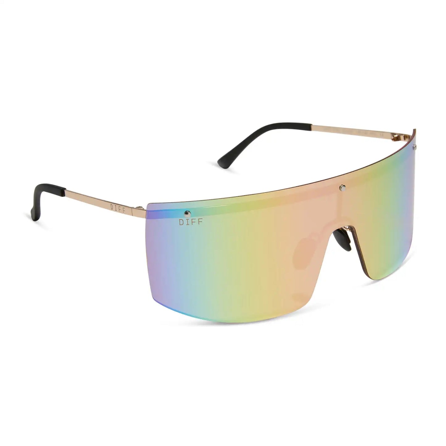 GRANDSLAM - GOLD + SHERBET RAINBOW MIRROR + POLARIZED SUNGLASSES