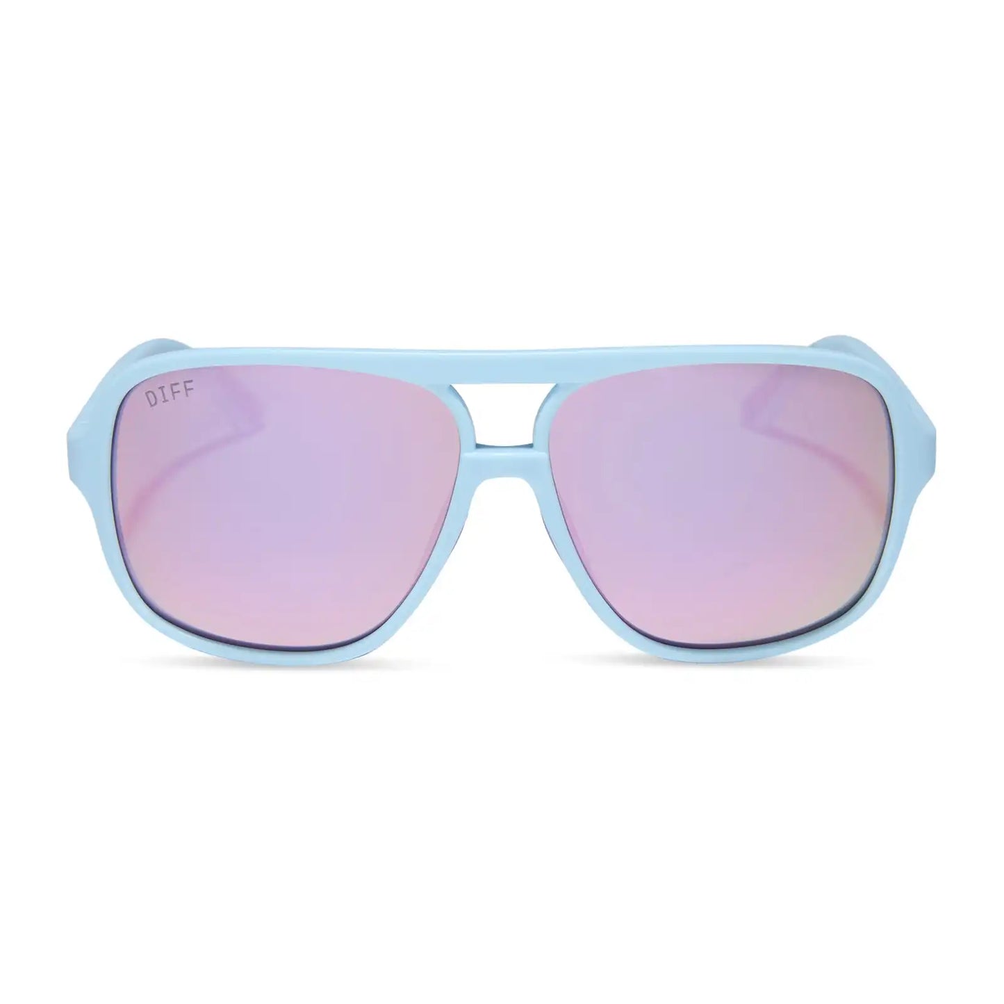 HANGTIME - MATTE BABY BLUE + LAVENDER MIRROR + POLARIZED SUNGLASSES
