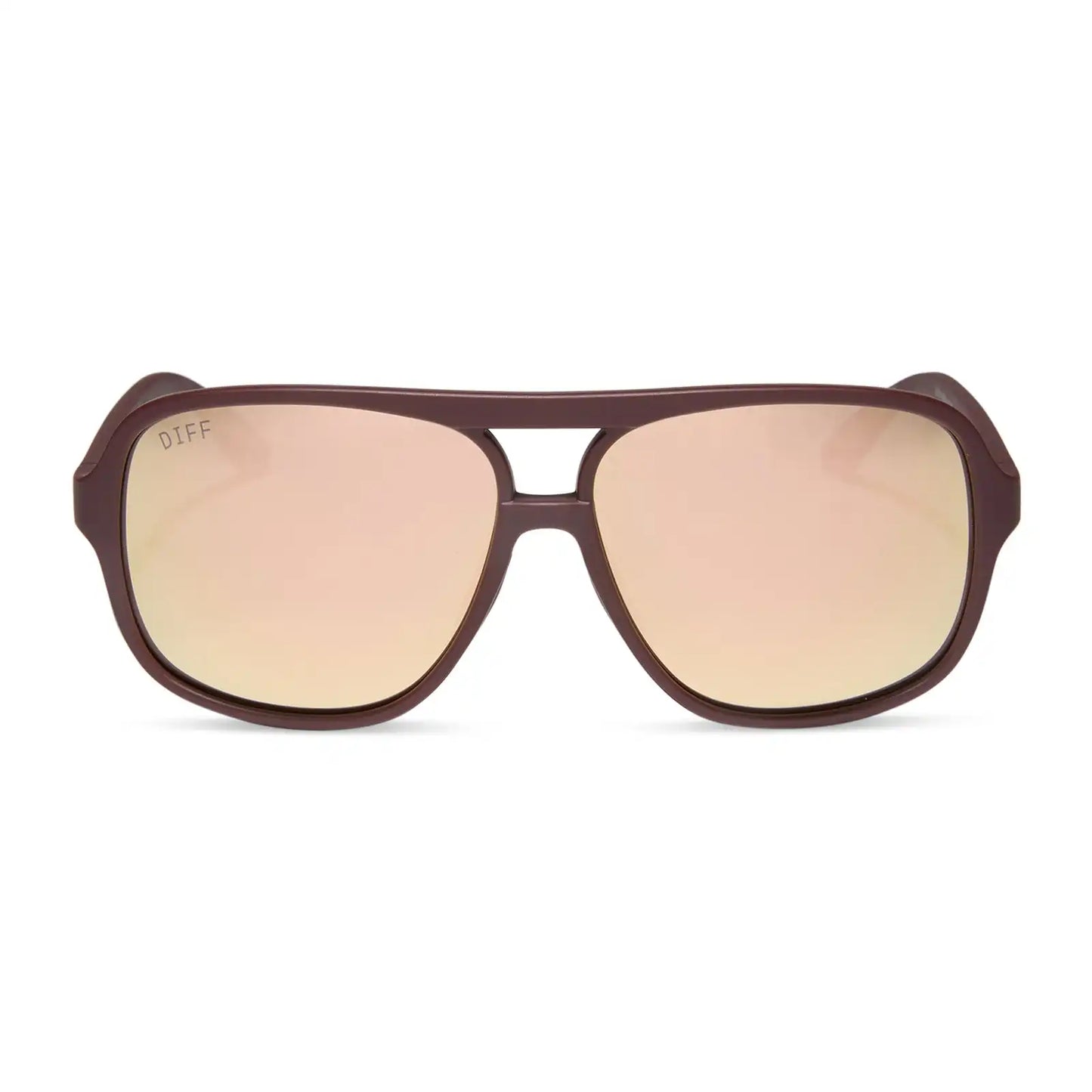 HANGTIME - MATTE RUGBY RED + CHAMPAGNE MIRROR + POLARIZED SUNGLASSES