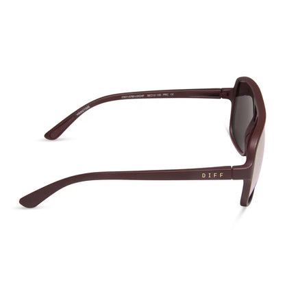 HANGTIME - MATTE RUGBY RED + CHAMPAGNE MIRROR + POLARIZED SUNGLASSES