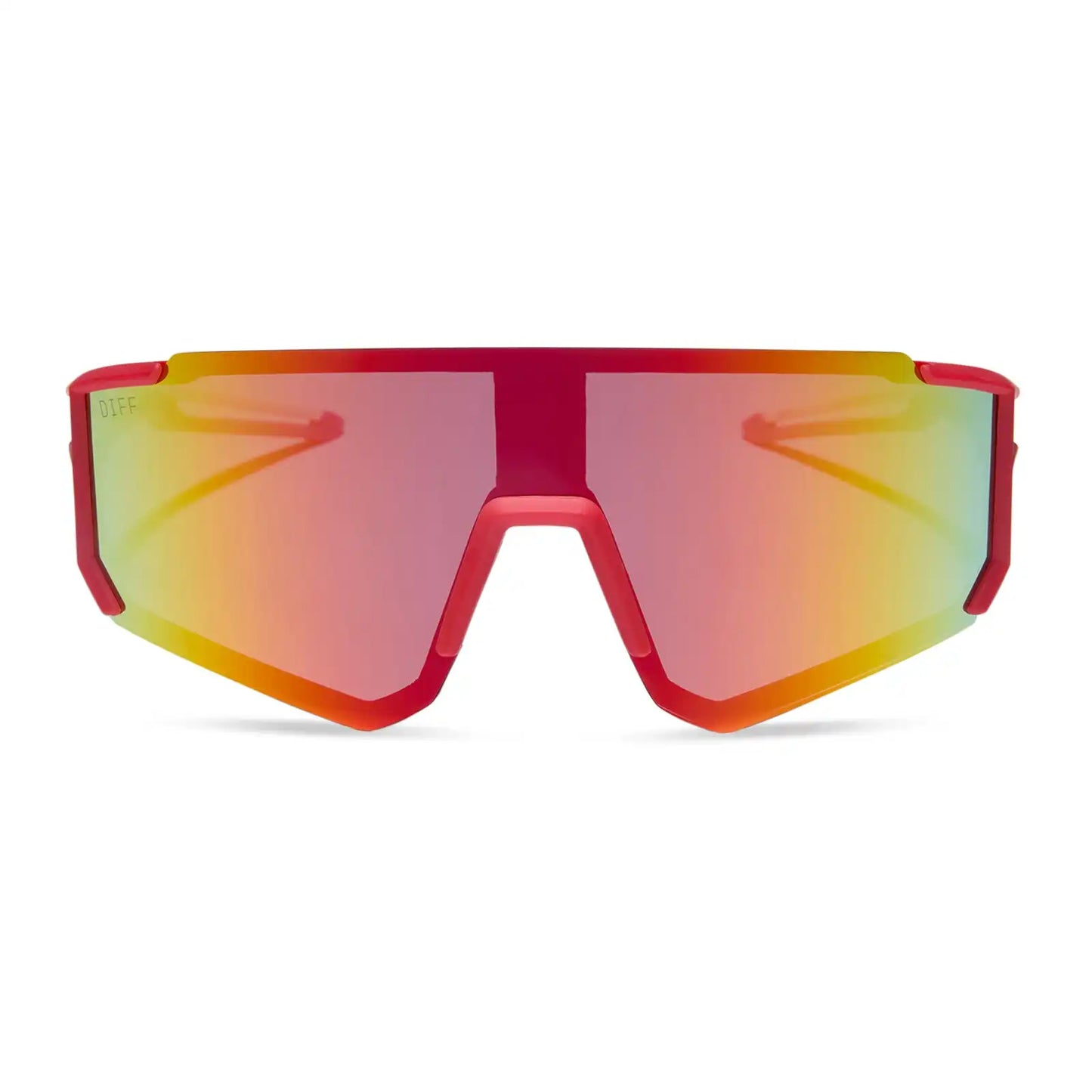 HEAT - FIRECRACKER RED + SUNSET MIRROR + POLARIZED SUNGLASSES