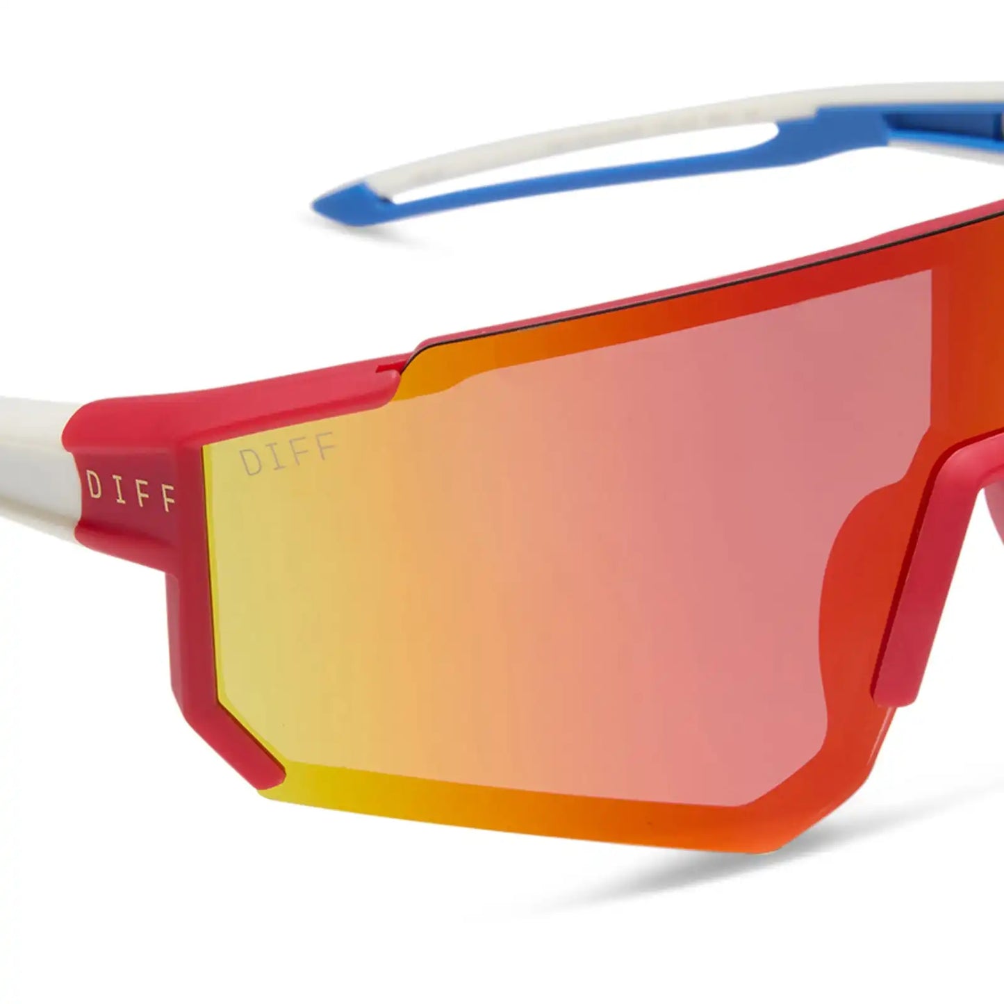 HEAT - FIRECRACKER RED + SUNSET MIRROR + POLARIZED SUNGLASSES