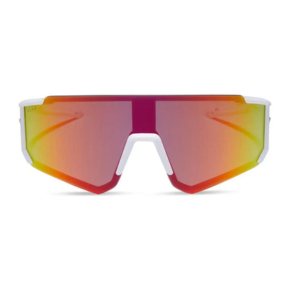 HEAT - MATTE WHITE + SUNSET MIRROR + POLARIZED SUNGLASSES