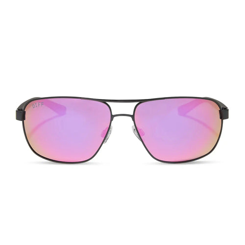 MATCHPOINT - BLACK + MATTE BLACK + PINK RUSH MIRROR + POLARIZED SUNGLASSES