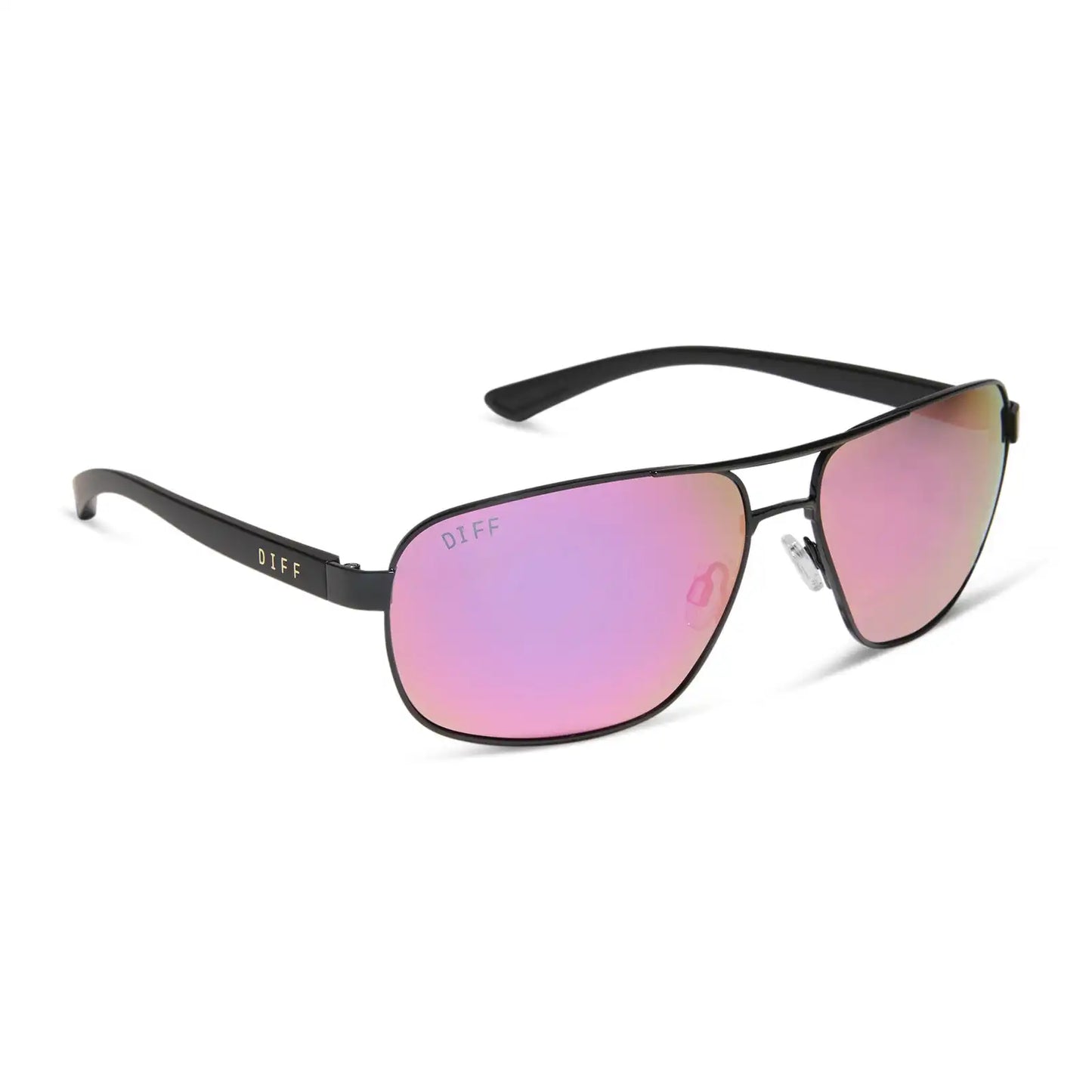 MATCHPOINT - BLACK + MATTE BLACK + PINK RUSH MIRROR + POLARIZED SUNGLASSES