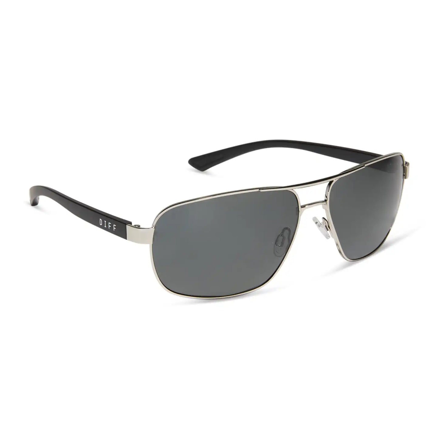 MATCHPOINT - SILVER + MATTE BLACK + GREY + POLARIZED SUNGLASSES