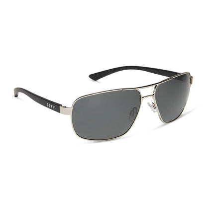 MATCHPOINT - SILVER + MATTE BLACK + GREY + POLARIZED SUNGLASSES