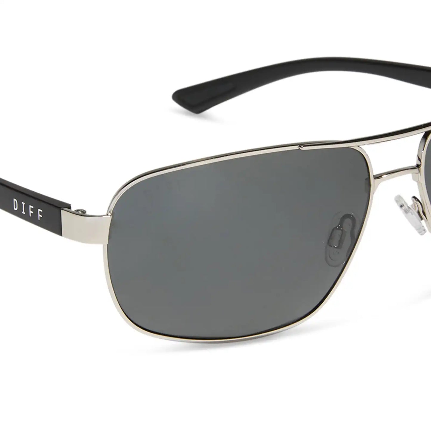 MATCHPOINT - SILVER + MATTE BLACK + GREY + POLARIZED SUNGLASSES