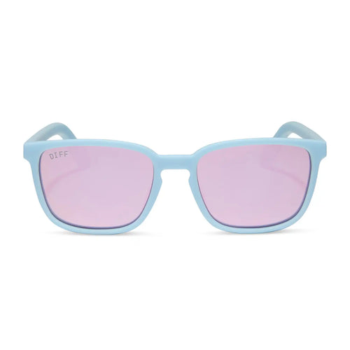 RUSH - MATTE BABY BLUE + LAVENDER MIRROR + POLARIZED SUNGLASSES