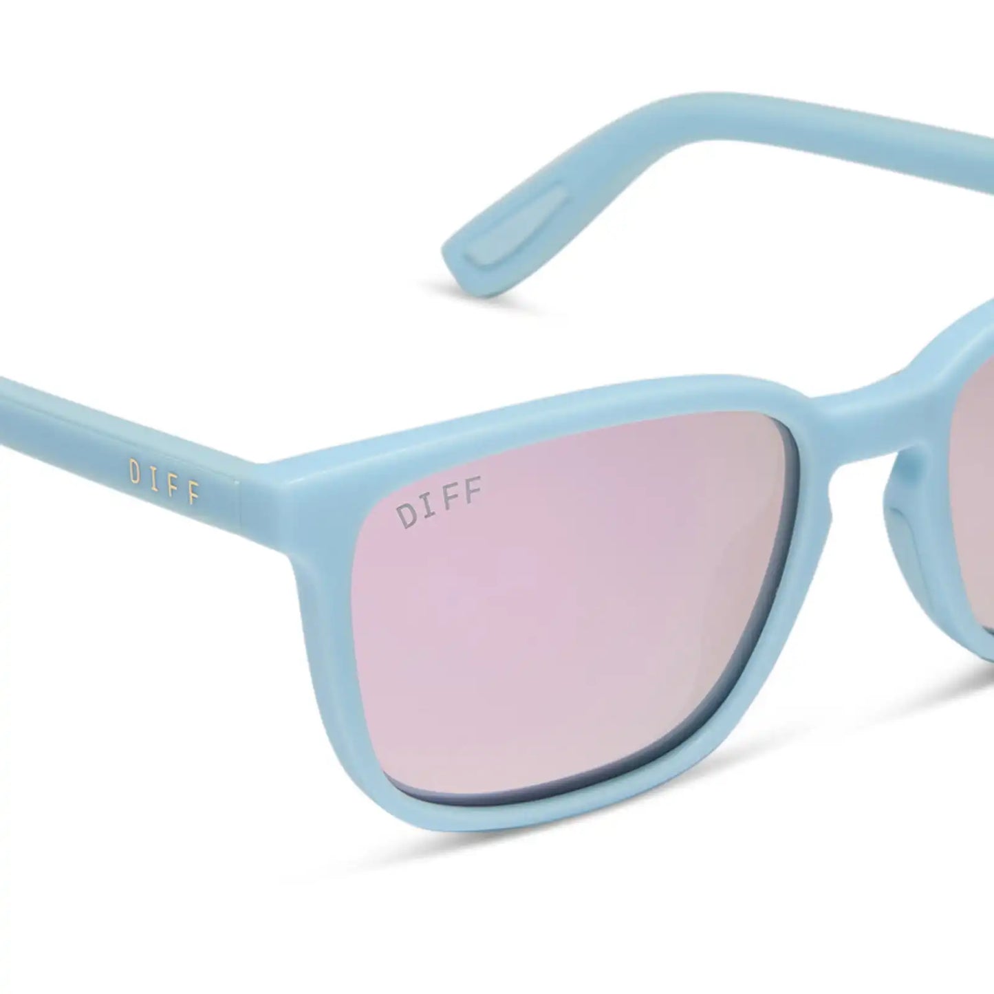 RUSH - MATTE BABY BLUE + LAVENDER MIRROR + POLARIZED SUNGLASSES