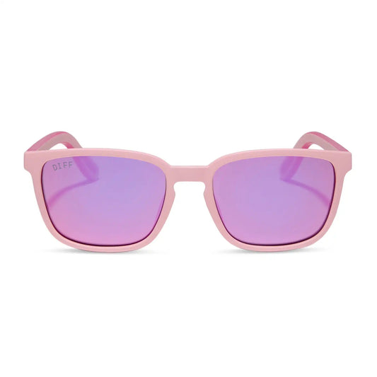 RUSH - MATTE BABY PINK + PINK RUSH MIRROR + POLARIZED SUNGLASSES
