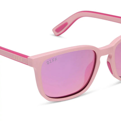 RUSH - MATTE BABY PINK + PINK RUSH MIRROR + POLARIZED SUNGLASSES