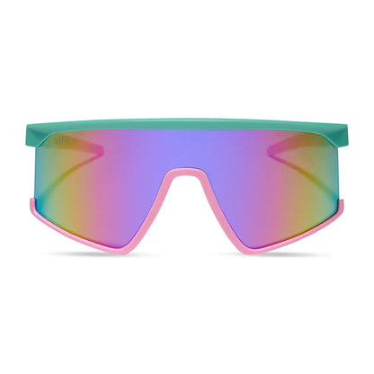 SPIKE - TURQUOISE + PINK RUSH MIRROR + POLARIZED SUNGLASSES