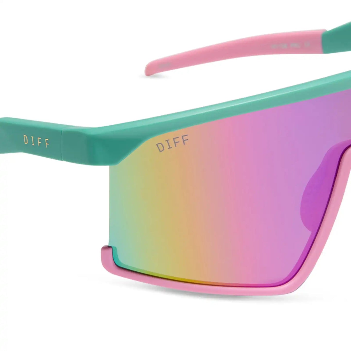 SPIKE - TURQUOISE + PINK RUSH MIRROR + POLARIZED SUNGLASSES