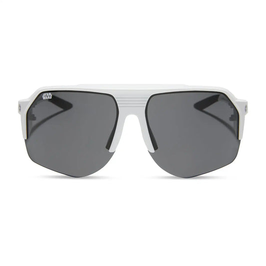 STORMTROOPER SPORT - GALACTIC WHITE + CATEGORY 3 POLARIZED DARK GREY SUNGLASSES