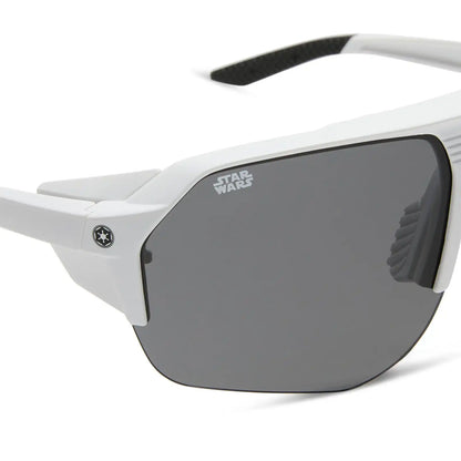 STORMTROOPER SPORT - GALACTIC WHITE + CATEGORY 3 POLARIZED DARK GREY SUNGLASSES