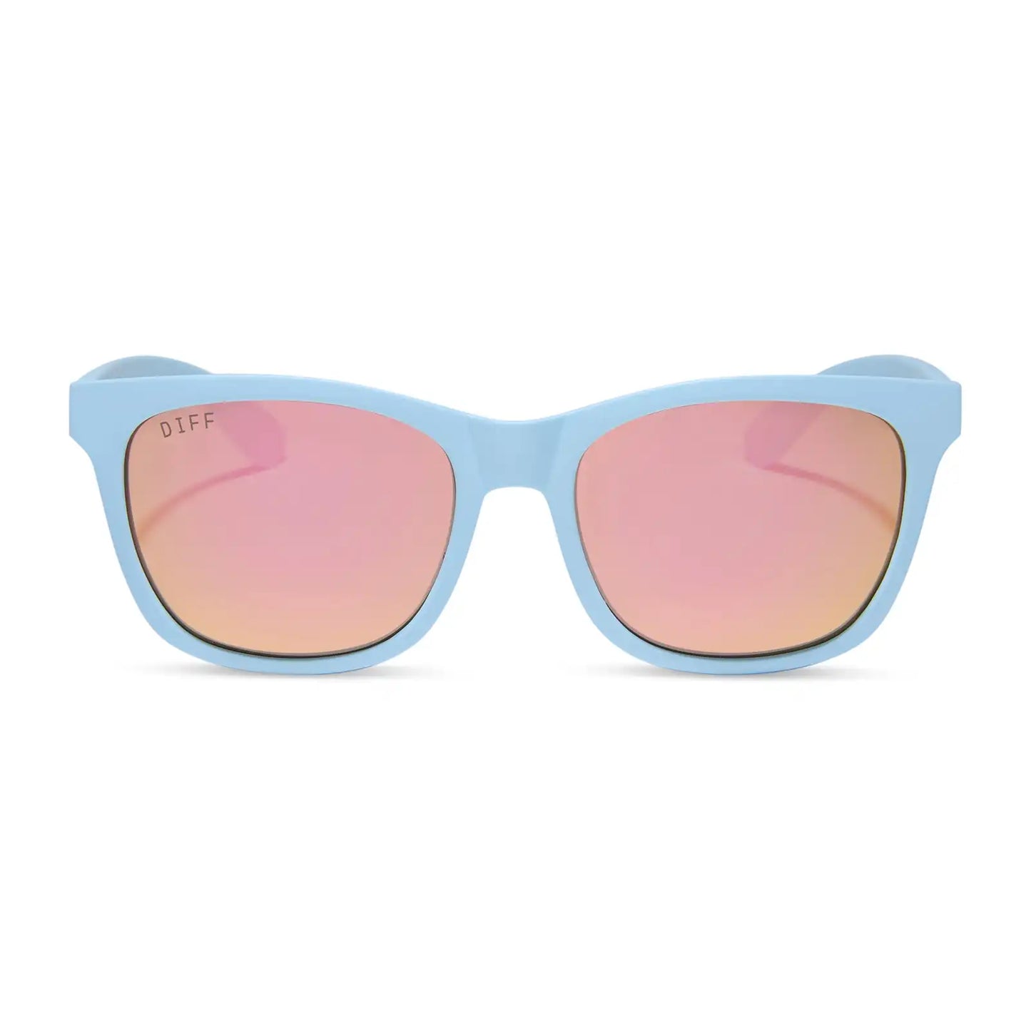 STORM - MATTE BABY BLUE + SHERBET RAINBOW MIRROR + POLARIZED SUNGLASSES