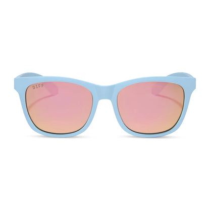STORM - MATTE BABY BLUE + SHERBET RAINBOW MIRROR + POLARIZED SUNGLASSES