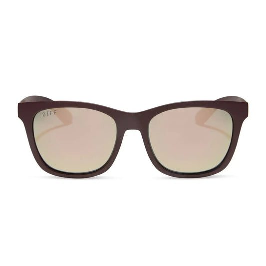 STORM - MATTE RUGBY RED + TAUPE MIRROR + POLARIZED SUNGLASSES
