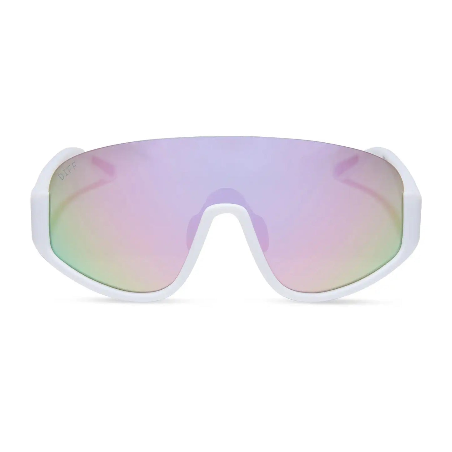 BLAZER - MATTE WHITE + LAVENDER MIRROR + POLARIZED SUNGLASSES