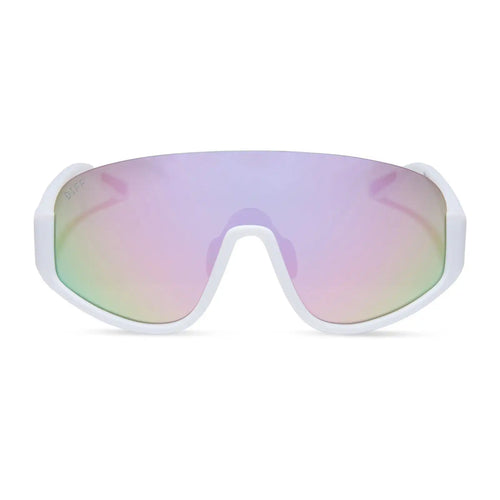 BLAZER - MATTE WHITE + LAVENDER MIRROR + POLARIZED SUNGLASSES