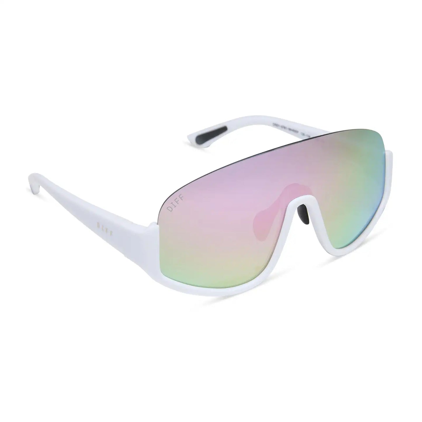 BLAZER - MATTE WHITE + LAVENDER MIRROR + POLARIZED SUNGLASSES