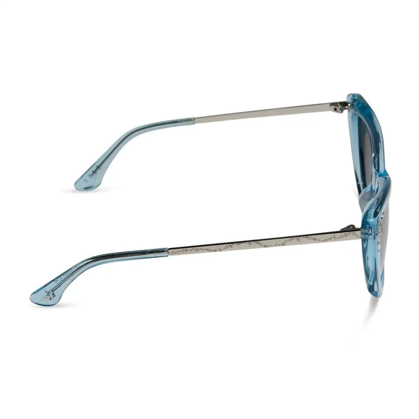 CINDERELLA - BLUE CRYSTAL GLITTER + BLUE DUST GRADIENT + POLARIZED SUNGLASSES