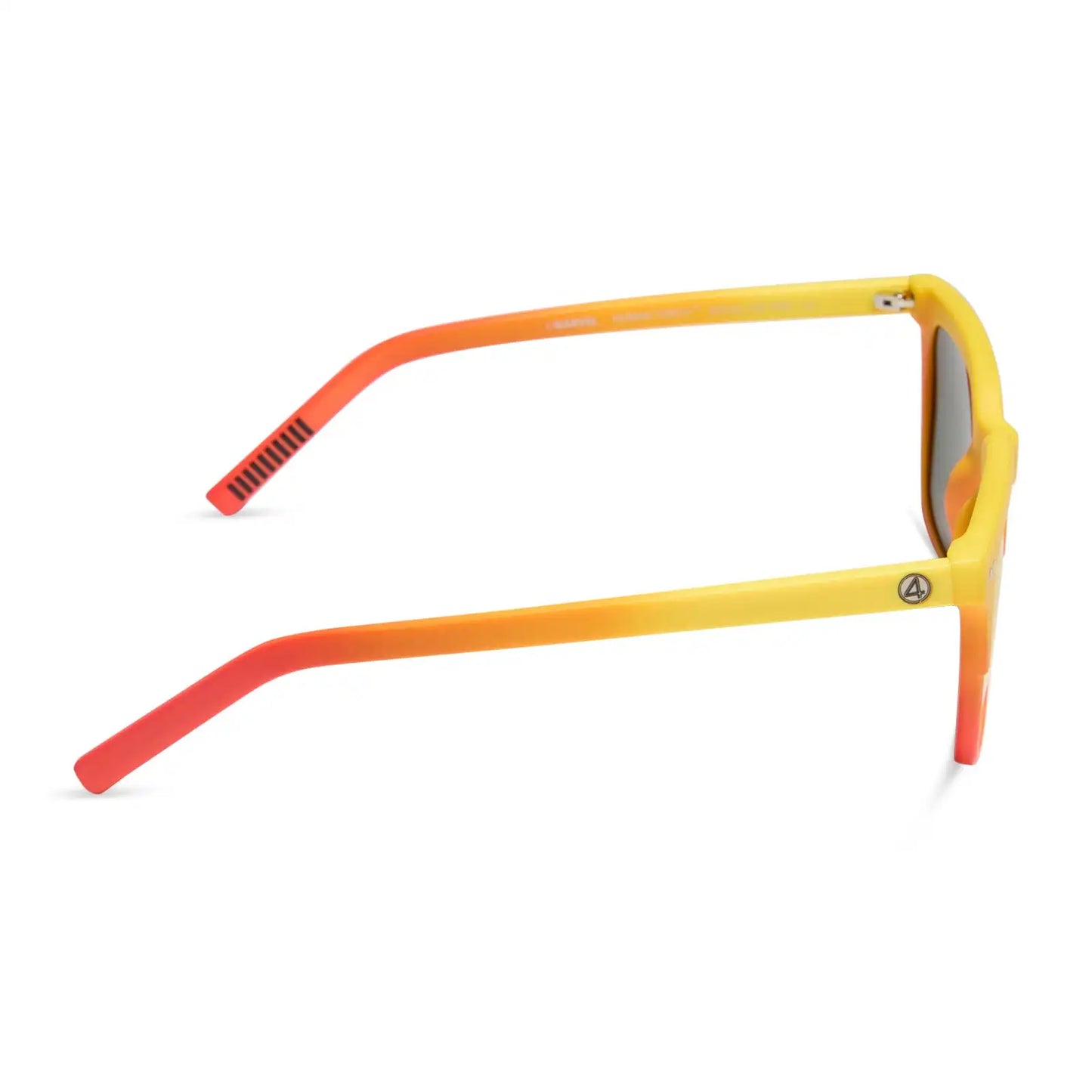 HUMAN TORCH™ - RADIANT YELLOW TO ORANGE FLAME FADE + BLAZING RED ORANGE MIRROR + POLARIZED SUNGLASSES