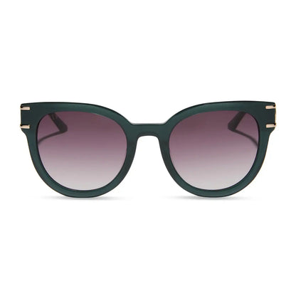 ANNA - RICH EMERALD + ROYAL PURPLE GRADIENT SUNGLASSES