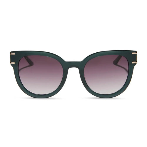 ANNA - RICH EMERALD + ROYAL PURPLE GRADIENT SUNGLASSES