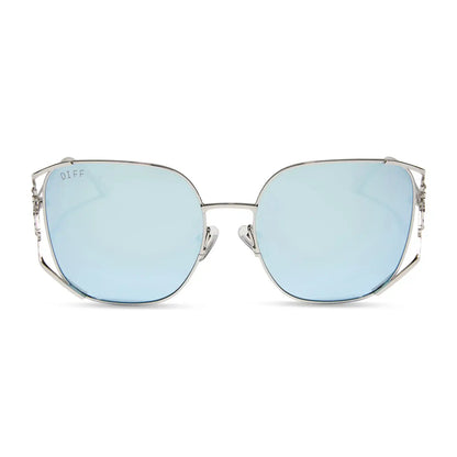 ELSA - COOL SILVER + ICE BLUE + POLARIZED SUNGLASSES