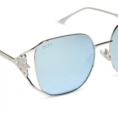 ELSA - COOL SILVER + ICE BLUE + POLARIZED SUNGLASSES