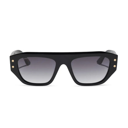 CALLA - BLACK + GREY GRADIENT + POLARIZED + SUNGLASSES