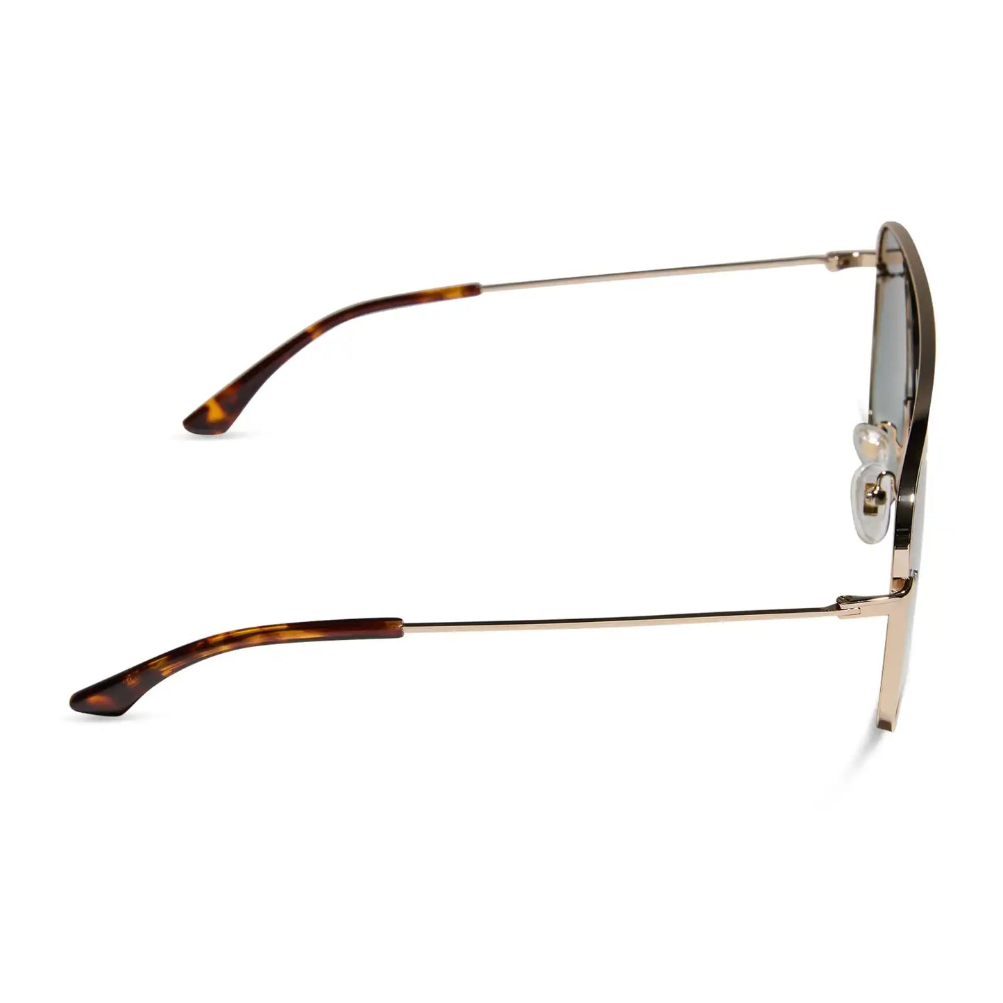 CYNTHIA - GOLD + RICH TORTOISE TEMPLE TIPS + G15 GRADIENT + POLARIZED SUNGLASSES