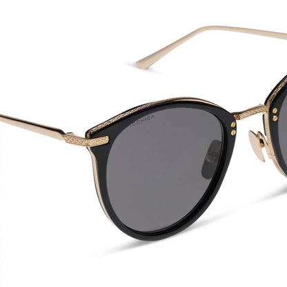 HANA - BLACK + GREY + POLARIZED + SUNGLASSES