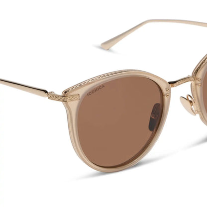 HANA - SAND DOLLAR + BROWN + POLARIZED + SUNGLASSES