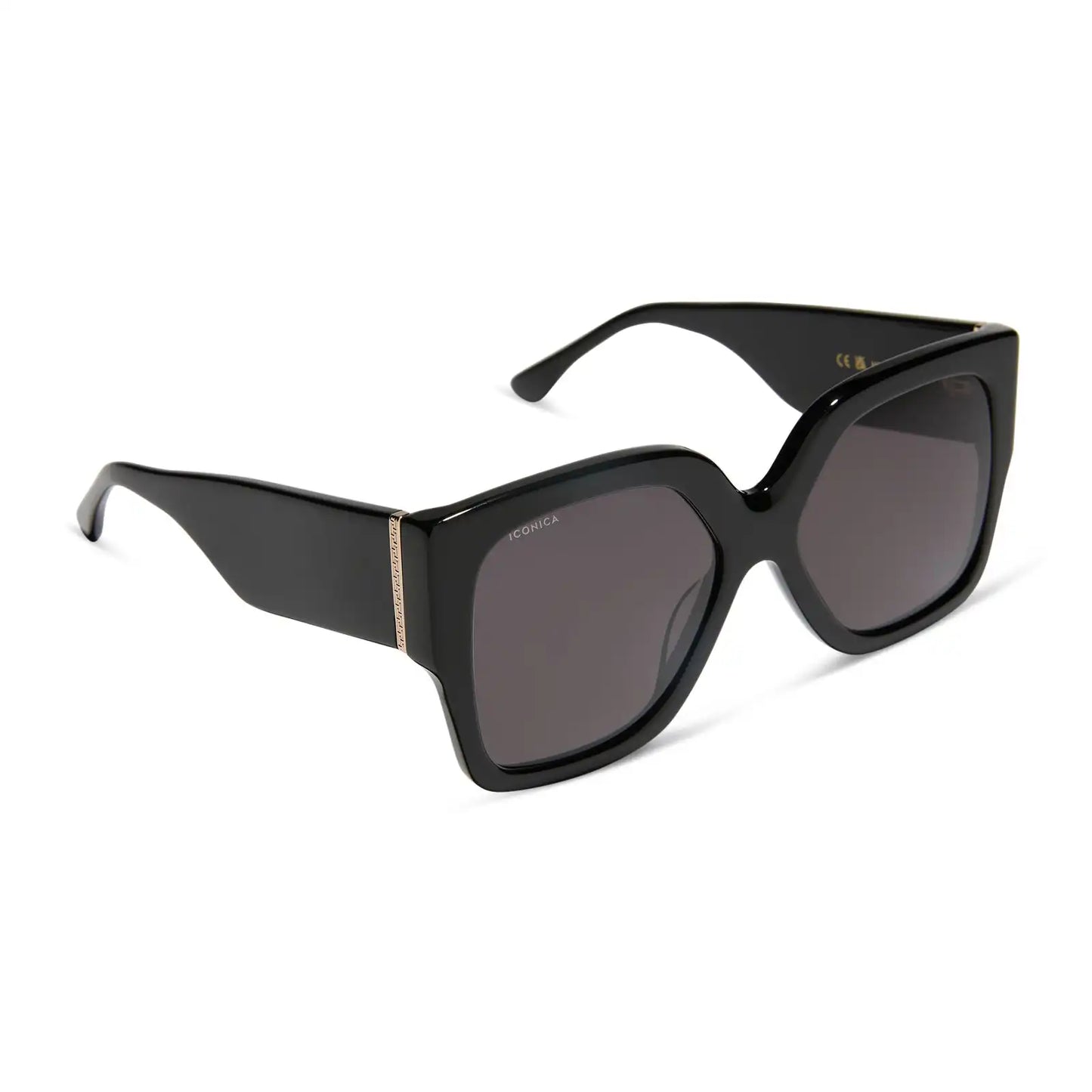 LIVIA - BLACK + GREY + POLARIZED SUNGLASSES